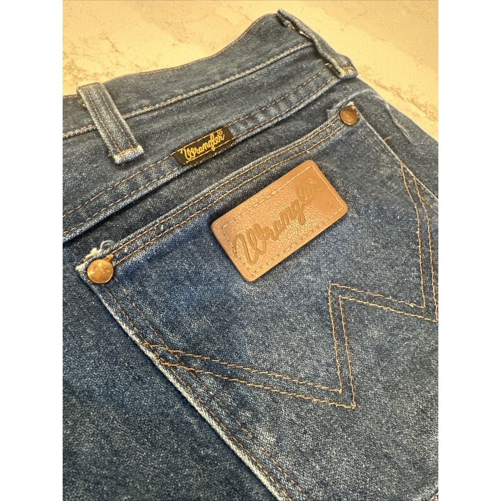 Vintage Wrangler 13MWZ Men's Cowboy Cut Jeans - Made In USA Denim 44X34